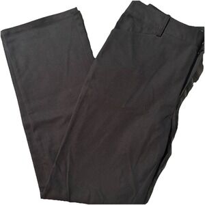 Lauren Ralph Lauren Black Wide Leg Stretch Trouser Pants High Rise Womens 10